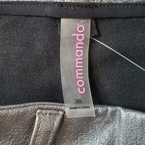 Commando Women's Size XS NWT Faux Leather 7/8 Trouser Platinum SLG67 - Picture 7 of 9